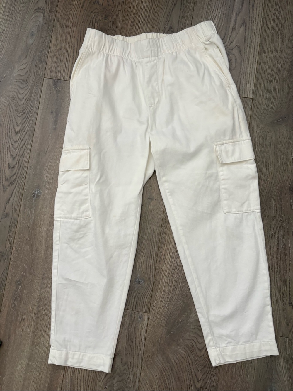 Women’s Casual Cargo Pants in White